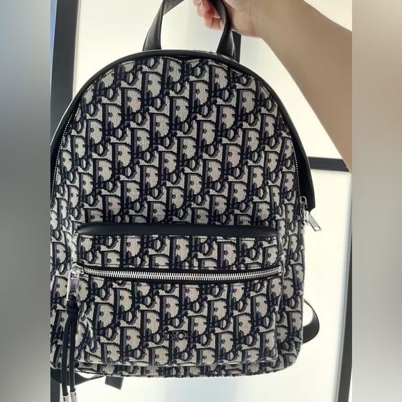 Handbags - Dior Diorama Navy Logo Backpack